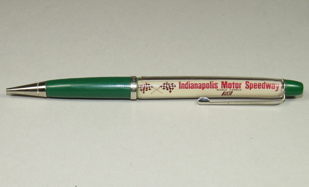 1960s Vintage Indianapolis 500 Floaty Mechanical Pencil