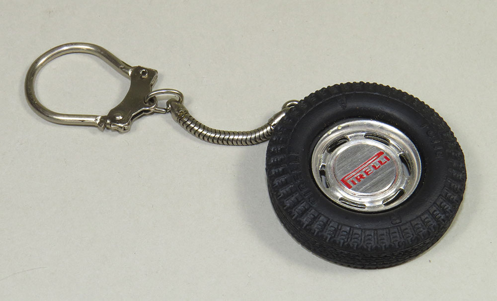 Vintage Pirelli Tire Keychain